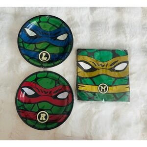 NEW Teenage Mutant Ninja Plates Napkins Party Supplies TMNT Raphael‎ Leonardo